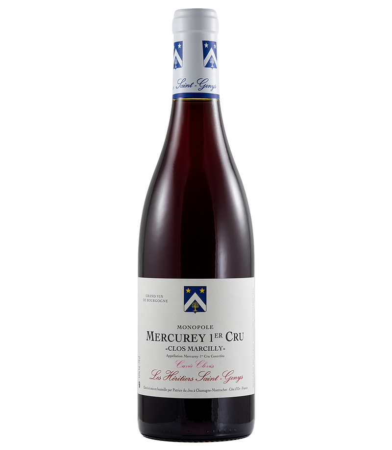 LES HÉRITIERS SAINT GENYS MERCUREY 1ER CRU CLOS MARCILLY ROUGE, CLOVIS